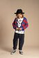 Rock Your Kid Blue & Red Stripe Knit Cardigan