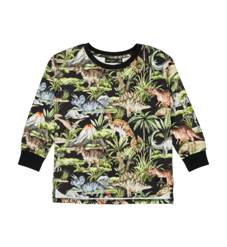 Rock Your Kid Dino Jungle LS Boxy Fit T-Shirt