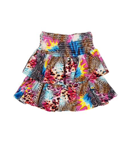 Rock Your Kid Abstract Leopard Rara Skirt