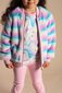 Rock Your Kid Pastel Stripe Faux Fur Jacket