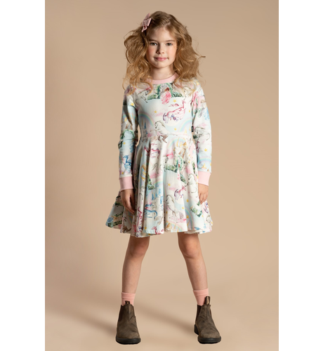 Rock Your Kid Fairy Tales LS Waisted Dress