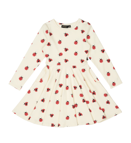 Rock Your Kid Ladybug LS Waisted Dress