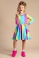 Rock Your Kid Splash LS Waisted Dress