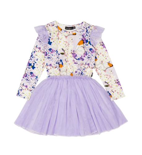 Rock Your Kid Lilac Florals LS Circus Dress