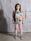 Minti Flower Patch Furry Trackies - Muted Pink