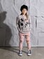 Minti Flower Patch Furry Trackies - Muted Pink