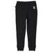 Minti Heart Patch Furry Trackies - Black