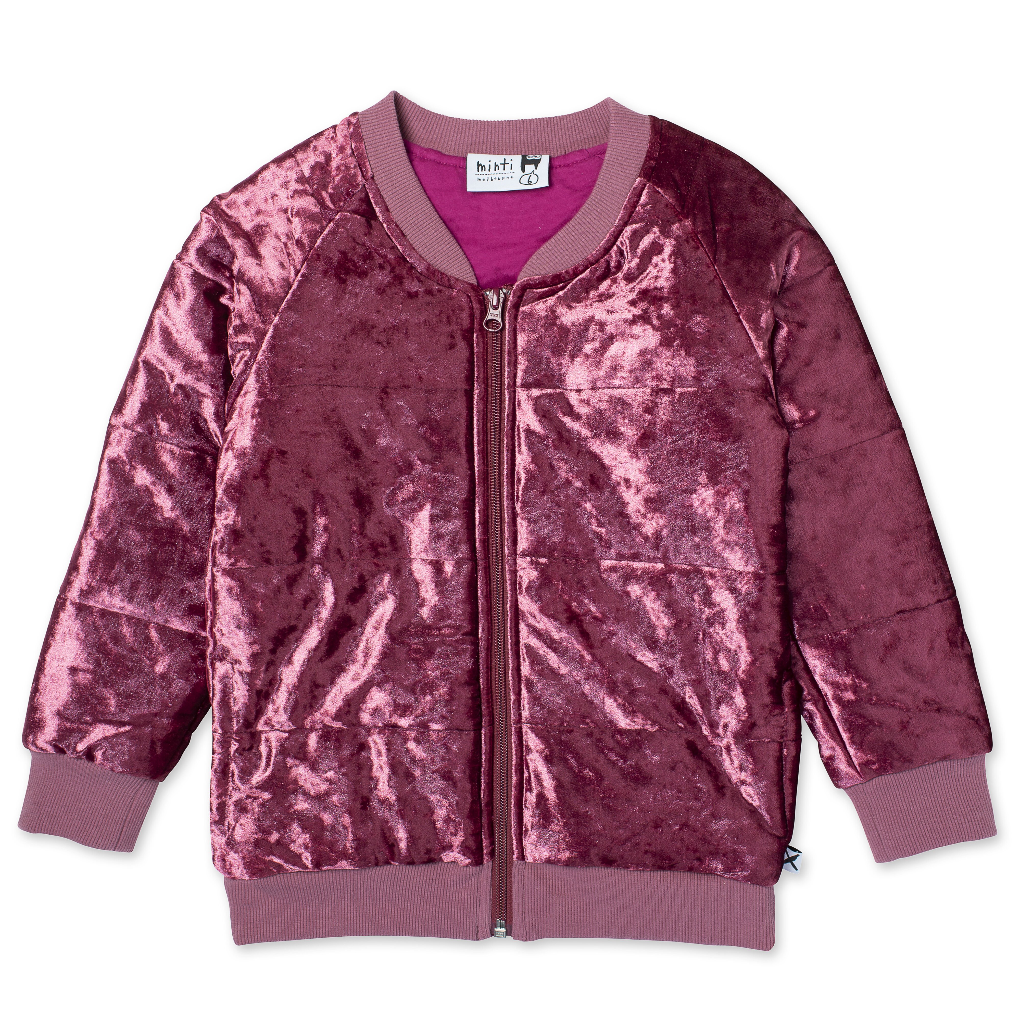 Crushed velvet bomber jacket clearance