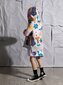 Minti Floral Garden Furry Zip Up - Grey Mrl