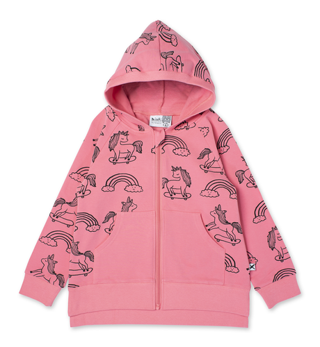 Minti Skating Unicorns Zip Up - Candy