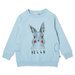 Minti Hello Bye Bunny Bear Furry Crew - Aqua