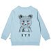 Minti Hello Bye Bunny Bear Furry Crew - Aqua