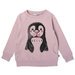 Minti Dressed Up Penguin Furry Crew - Muted Pink