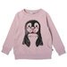 Minti Dressed Up Penguin Furry Crew - Muted Pink