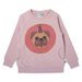 Minti Donut Pug Furry Crew - Muted Pink