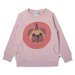 Minti Donut Pug Furry Crew - Muted Pink