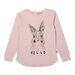 Minti Hello Bye Bunny Bear LS Tee - Ballet Stripe