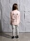 Minti Hello Bye Bunny Bear LS Tee - Ballet Stripe