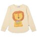 Minti Flower Lion LS Tee - Lemon Stripe