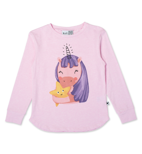 Minti Magical Friends LS Tee - Candy Marle