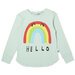 Minti Hello Bye Rainbow LS Tee - Mint Stripe