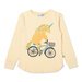 Minti Biking Unicorn LS Tee - Lemon Stripe