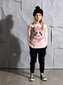 Minti Warm Panda LS Tee - Muted Pink