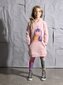 Minti Magical Friends Furry Hoodie Dress - Muted Pink