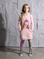 Minti Magical Friends Furry Hoodie Dress - Muted Pink