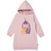 Minti Magical Friends Furry Hoodie Dress - Muted Pink