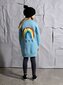 Minti Hello Bye Rainbow Furry Dress - Aqua