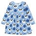 Minti Flowers & Pandas Dress - Light Blue