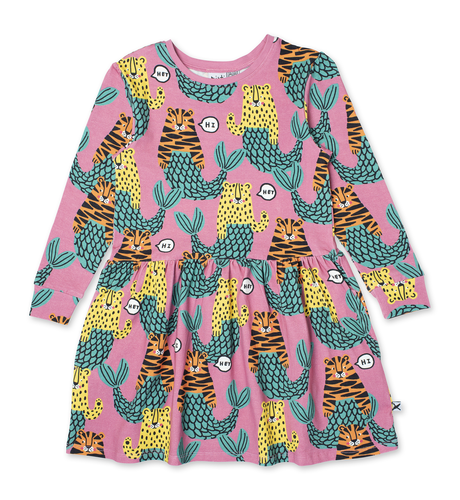 Minti Mer-Cats Dress - Sorbet