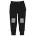 Minti Bones Furry Patch Trackies - Blk/Char