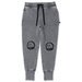 Minti Friendly Skulls Patch Trackies - Grey Wash