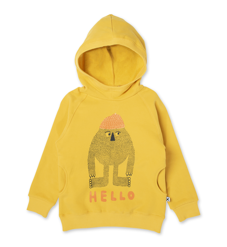 Minti Hello Later Yeti Furry Hood - Mustard