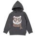 Minti Tiger In Disguise Furry Hood - Dark Grey