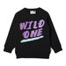 Minti Wild One Furry Crew - Black