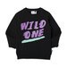 Minti Wild One Furry Crew - Black