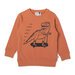 Minti Scooting Dino Furry Crew - Burnt Orange