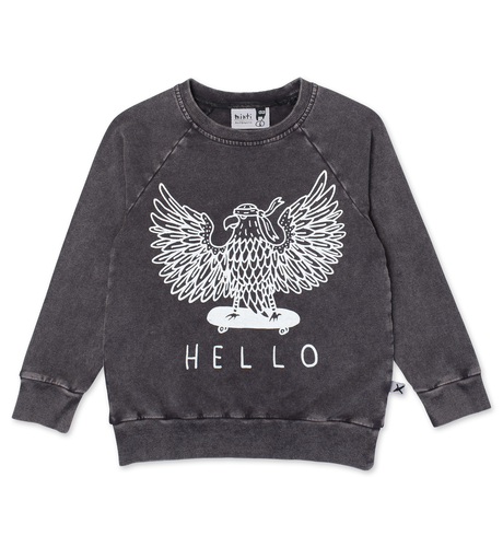 Minti Hello Eagle Crew - Black Wash