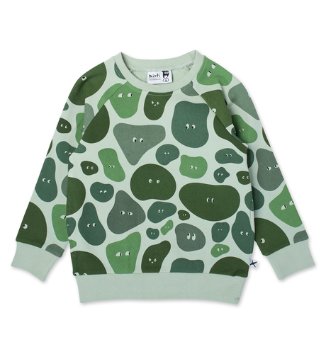 Minti Sneaky Camo Furry Crew - Mint