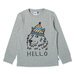 Minti Friendly Wolf LS Tee - Grey Marle