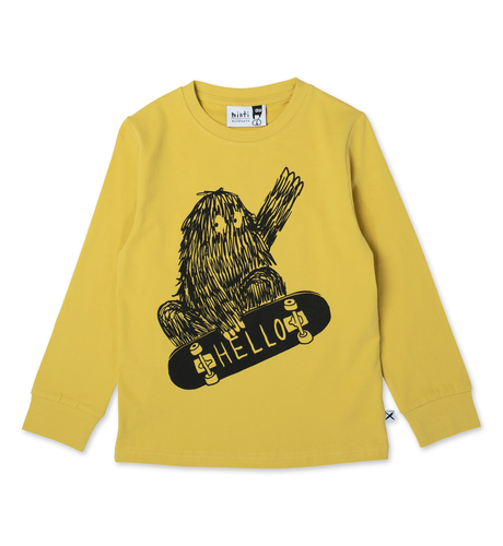 Minti Skate Monster LS Tee - Mustard