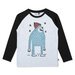 Minti Snowy Yeti LS Tee - White Marle/Black