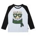 Minti Tiger In Disguise LS Tee - White Mrl/Black