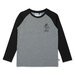 Minti Skeleton Scooter LS Tee - Charcoal Mrl/Blk