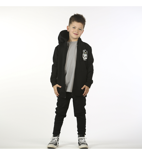 Hello Stranger Good Vibes Zip Hood - Black - SALE-Boys Sale