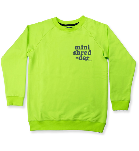 Hello Stranger Mini Shredder Raglan Crew - Lime