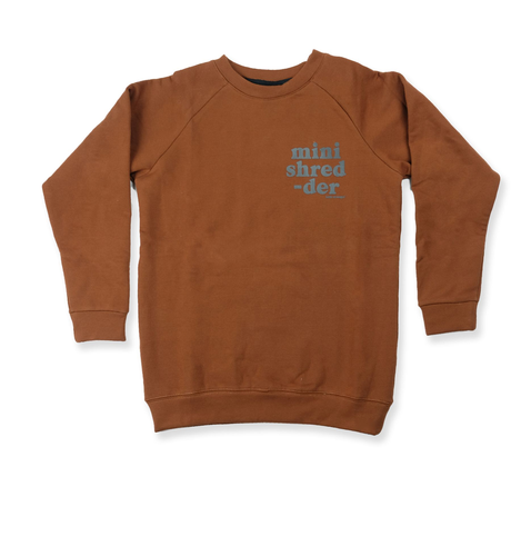 Hello Stranger Mini Shredder Raglan Crew - Rust